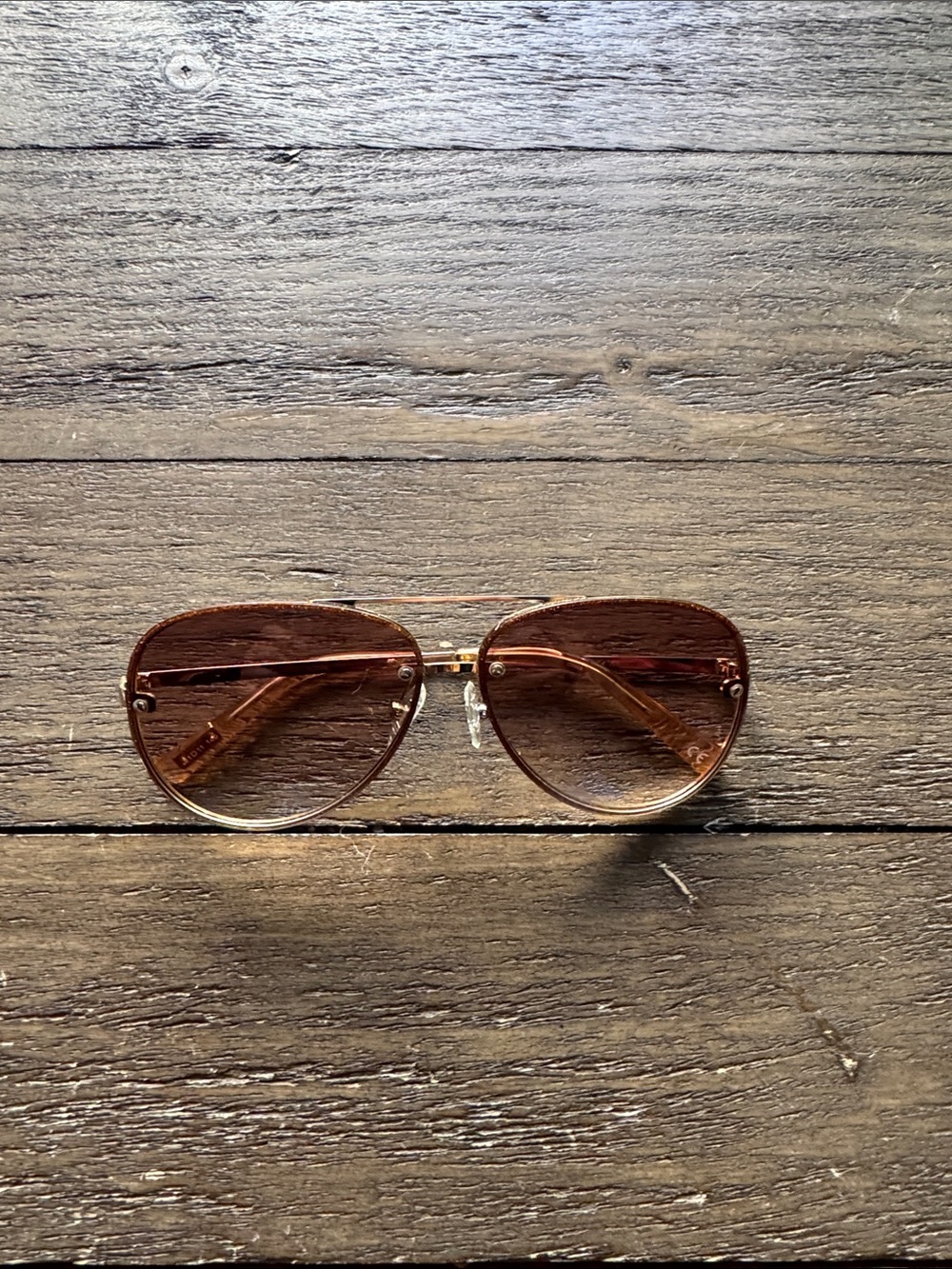 Aviator Style Women's Sunglasses in Brown - Le specs